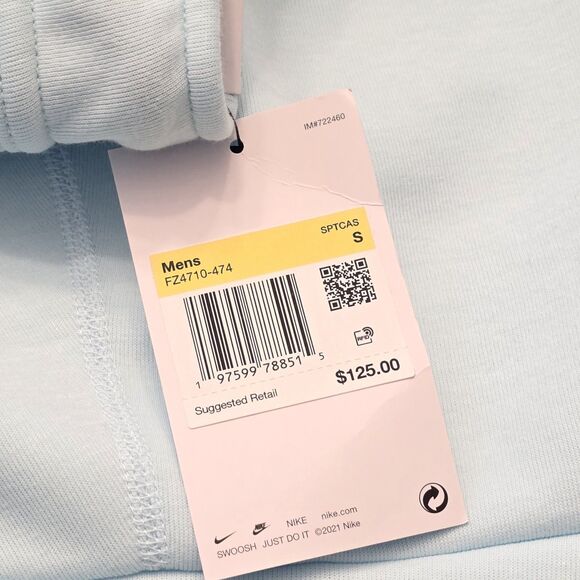 Nike Sportswear Tech Fleece Jogger Pants Glacier Blue Black FZ4710-474 Men's S - Picture 5 of 5